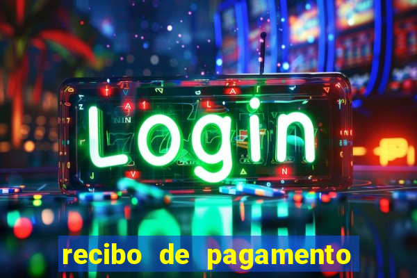 recibo de pagamento modelo word